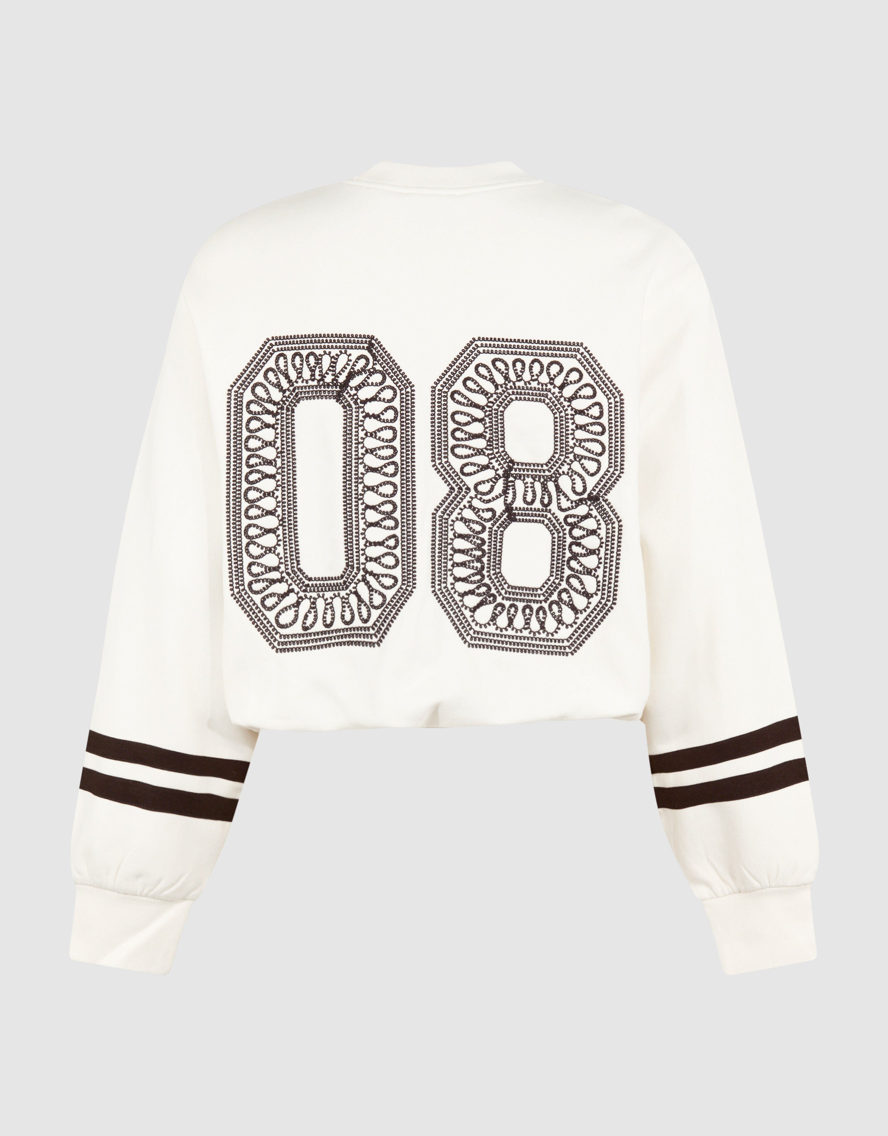 Varsity-Cord-Pullover Gebrochenes Wei&szlig; SHOEBY WOMEN