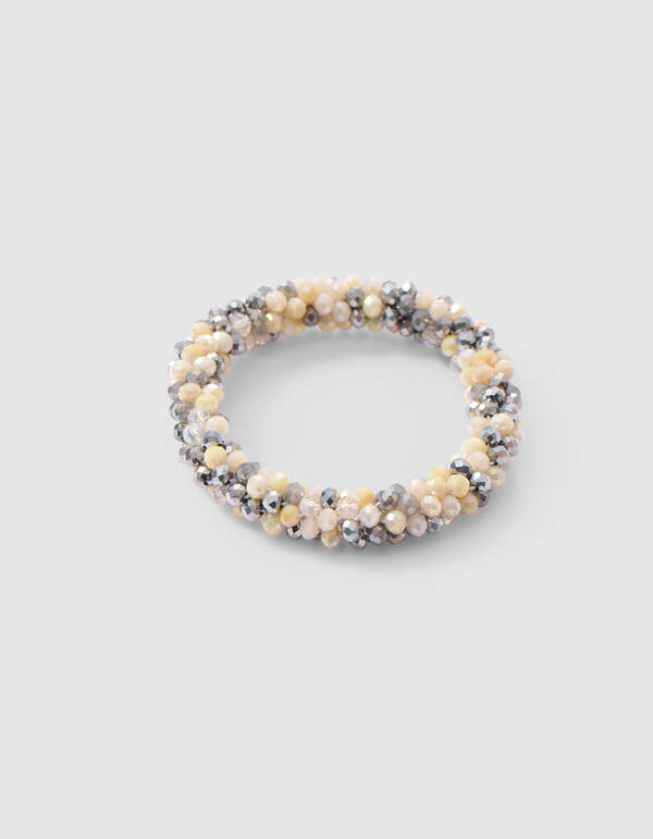 Perlen Haargummi Silber SHOEBY ACCESSOIRES