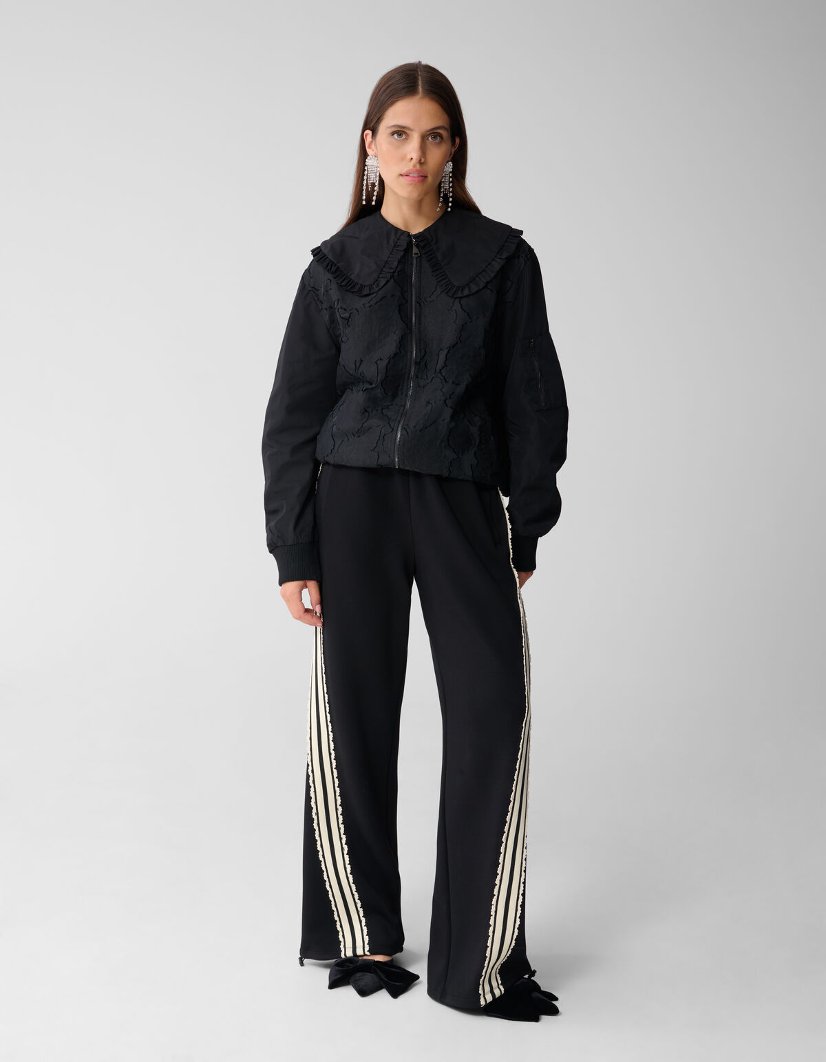 Sportliche Schnürung weit geschnittene Hose Schwar SHOEBY WOMEN