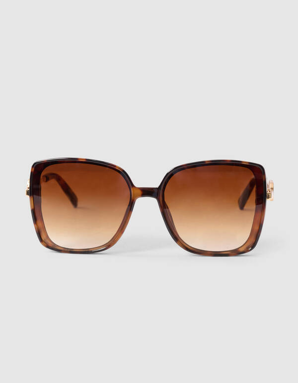 Quadratische Sonnenbrille Braun SHOEBY ACCESSOIRES