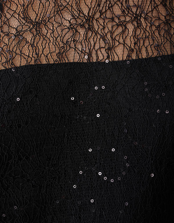 Kanten T-Shirt Schwarz SHOEBY WOMEN