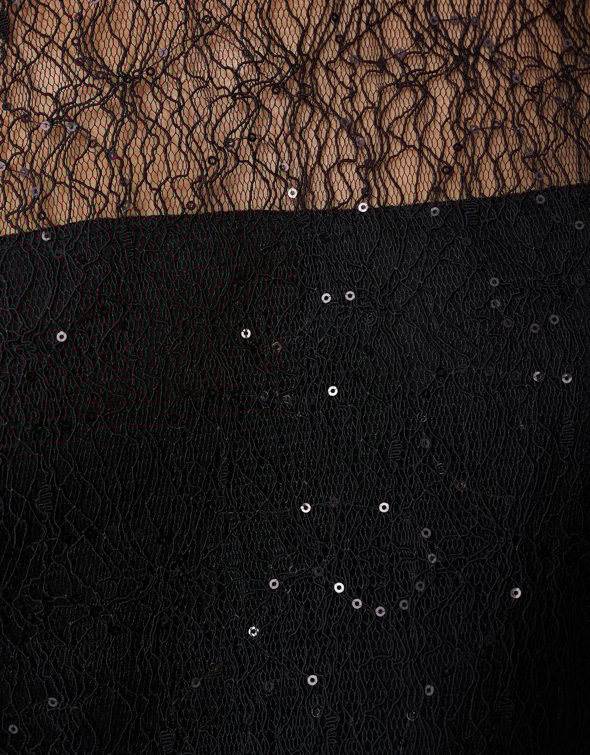 Kanten T-Shirt Schwarz SHOEBY WOMEN