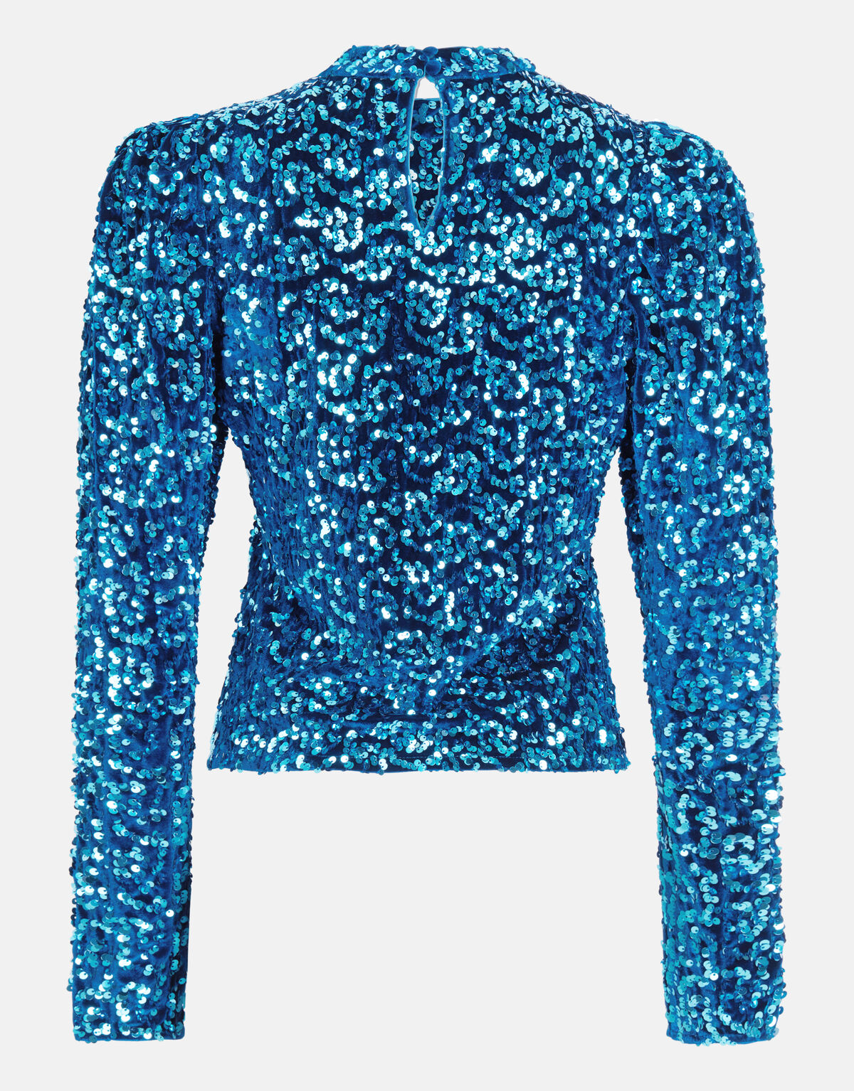 Pailletten-Top Blau SHOEBY WOMEN