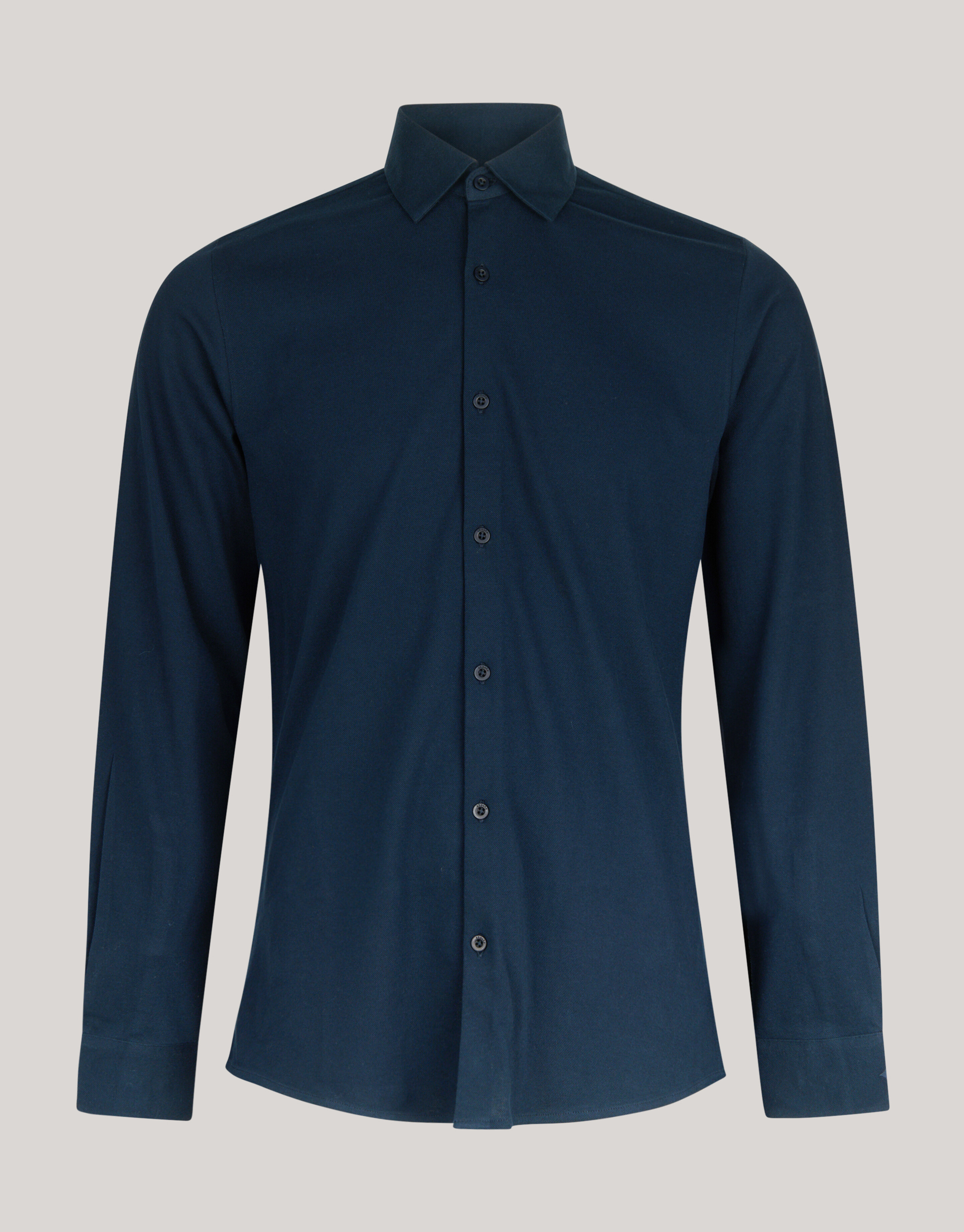 Pique Jersey Shirt Dunkelblau SHOEBY MEN