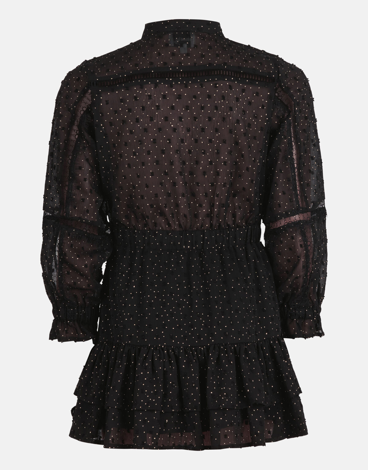 Chiffonkleid mit Tupfen Schwarz SHOEBY GIRLS