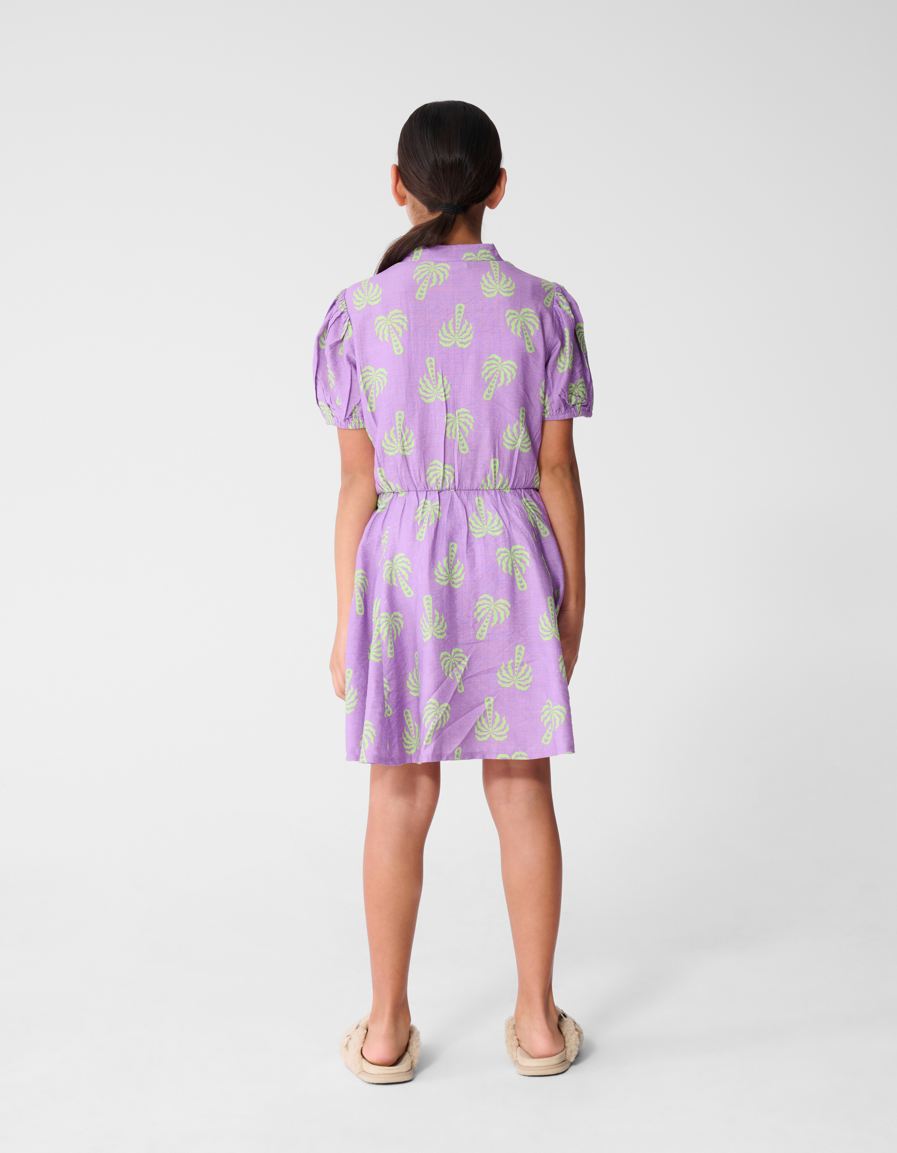 Minikleid mit Palmenmuster, Lila SHOEBY GIRLS