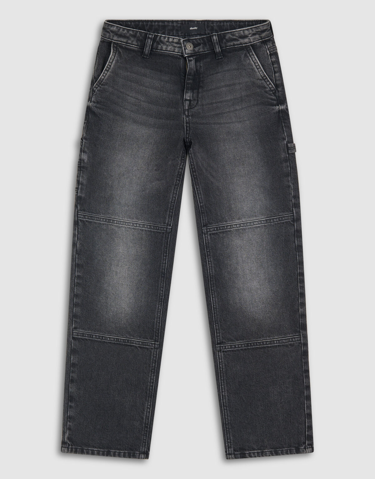 Straight Fit Jeans Dunkelgrau SHOEBY BOYS