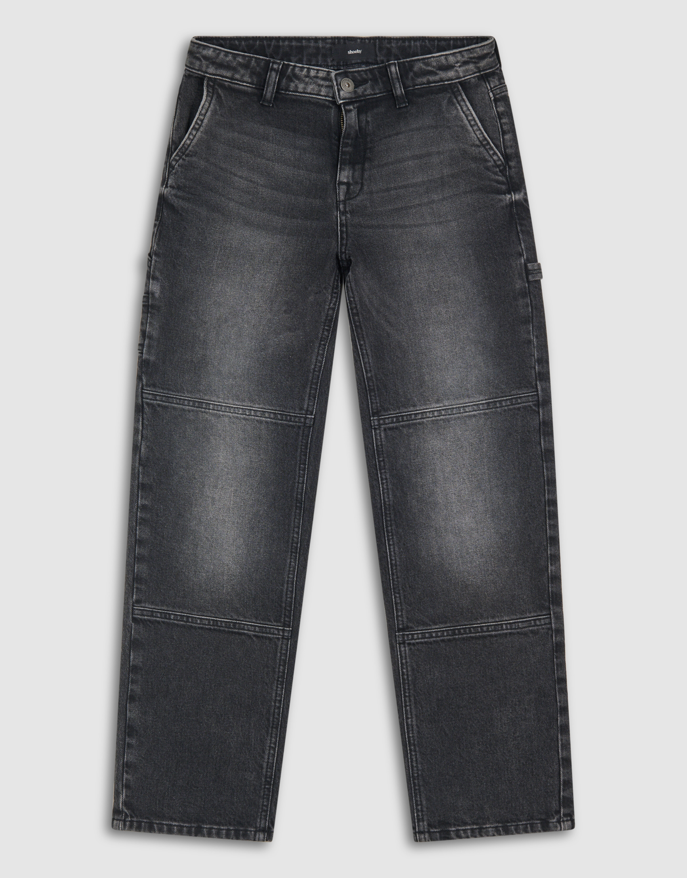 Straight Fit Jeans Dunkelgrau SHOEBY BOYS