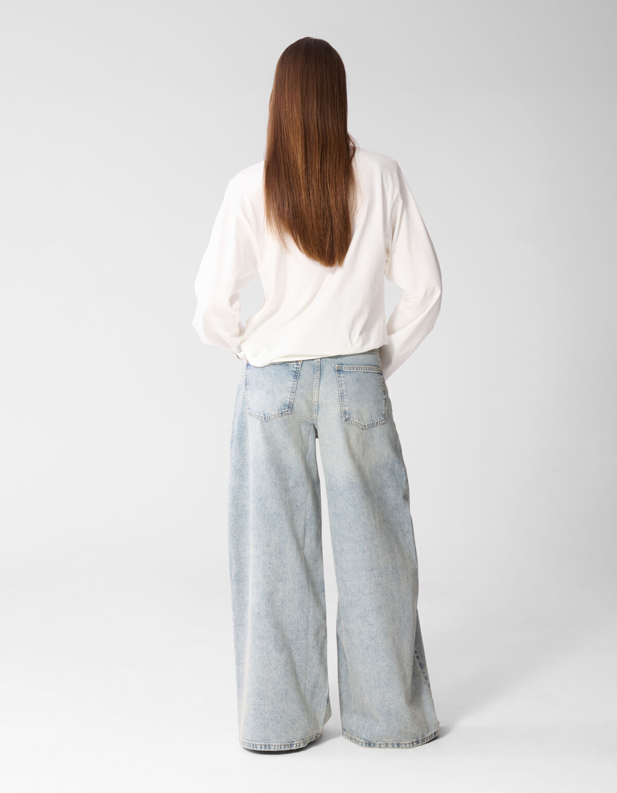 Jeans mit geschwungener Weiter Passform Mediumston SHOEBY WOMEN