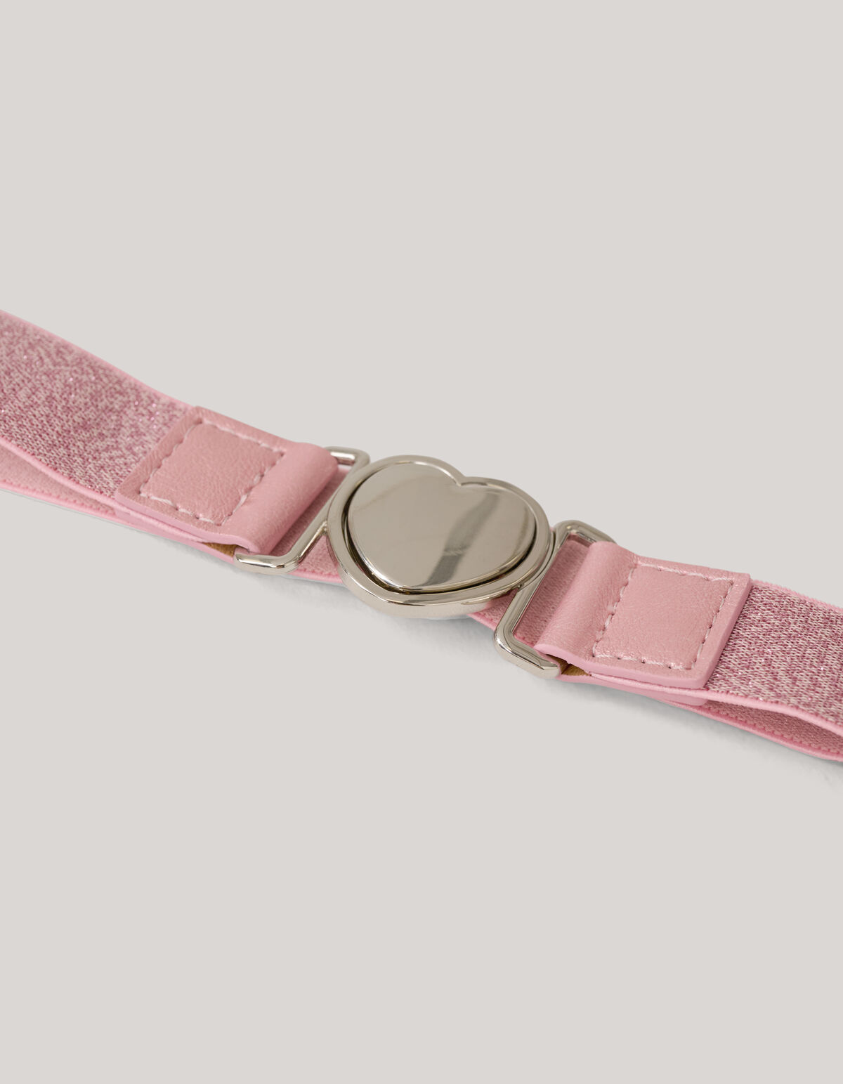 Elastischer Herzg&uuml;rtel Rosa SHOEBY ACCESSOIRES