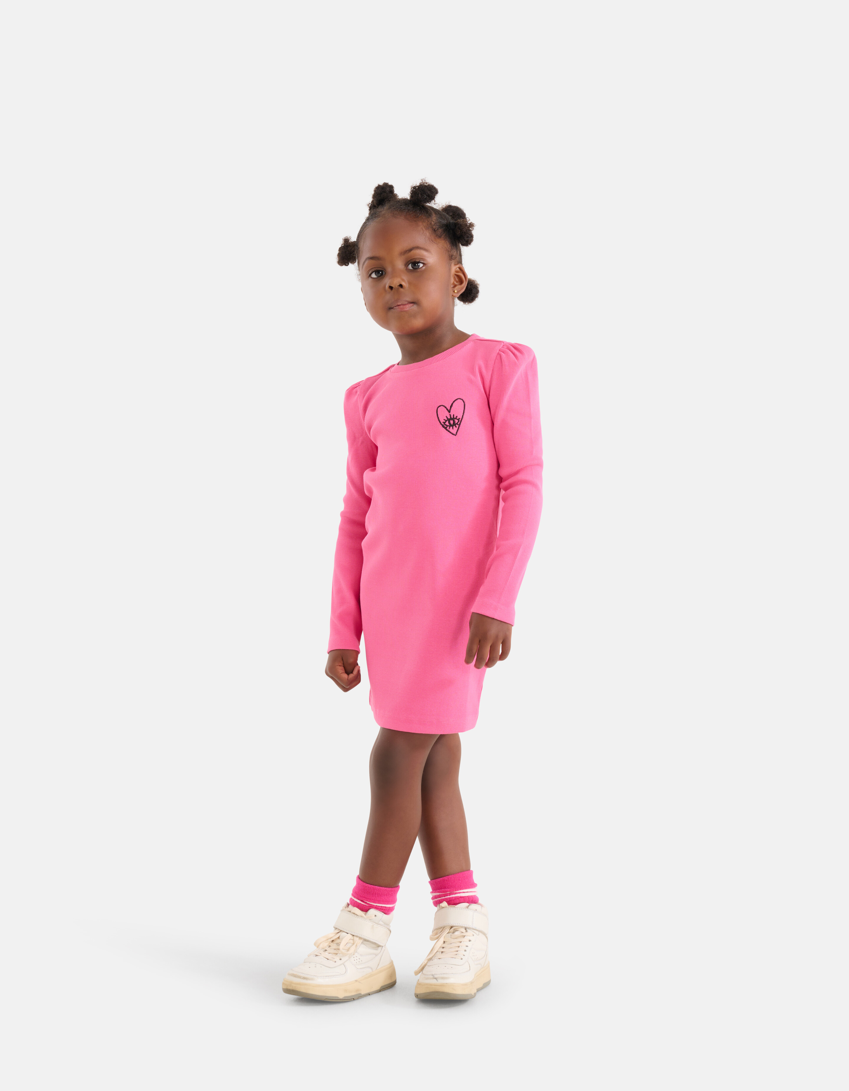 Rippenkleid Rosa SHOEBY GIRLS