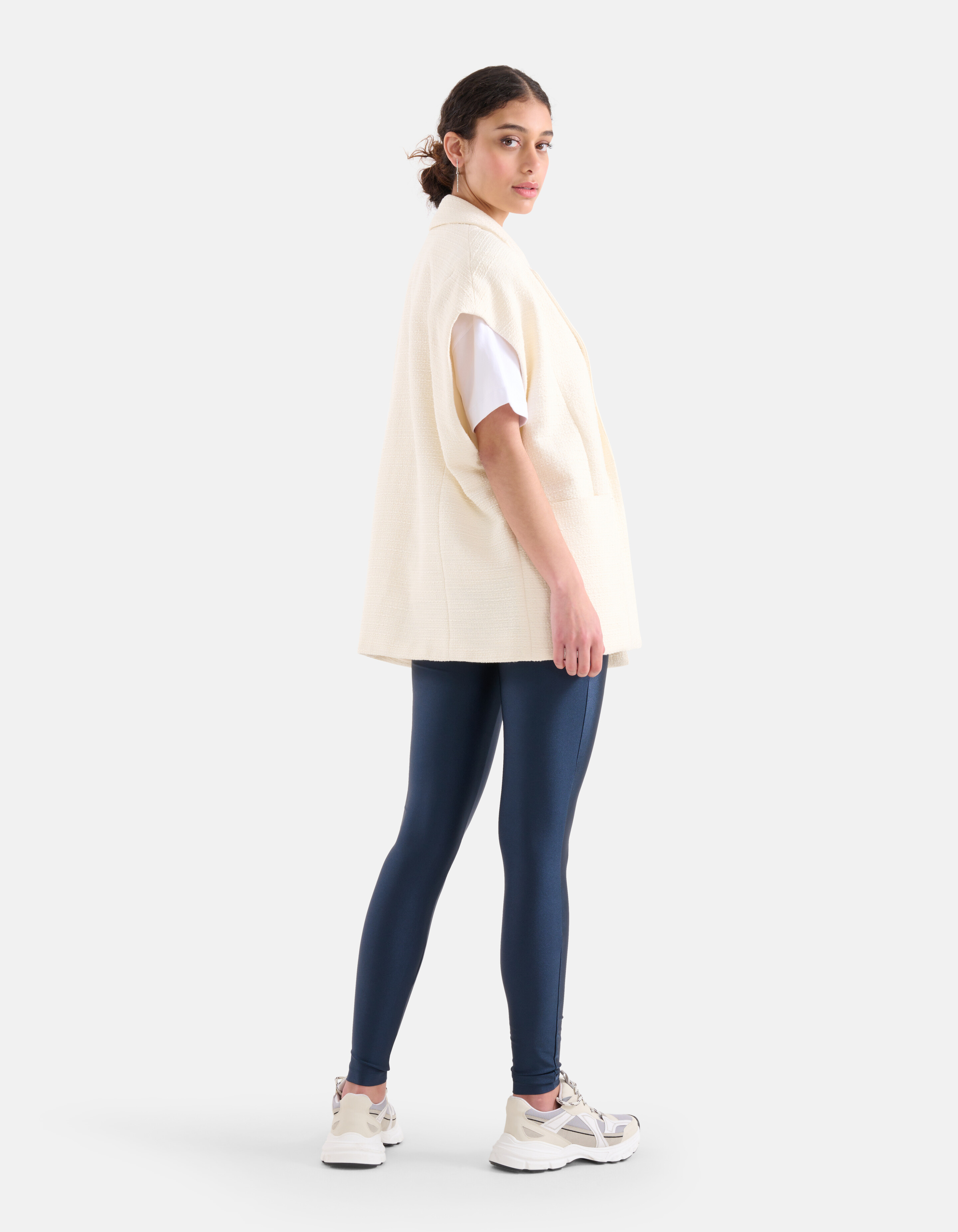 Glänzende Leggings Dunkelblau SHOEBY WOMEN