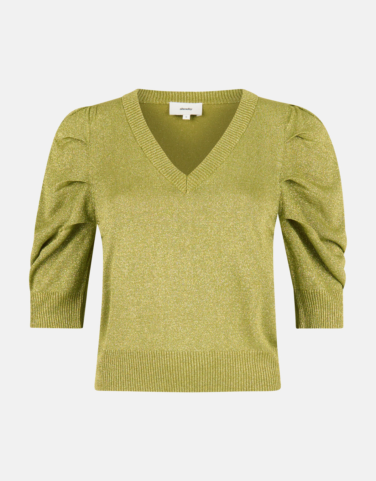 Glitzerpullover Olivgrün SHOEBY WOMEN