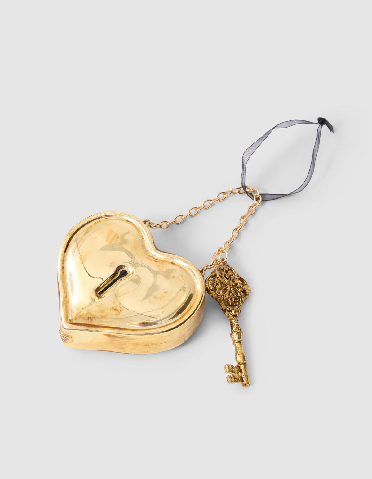 Lock Heart Weihnachtskugel Gold von Fred SHOEBY ACCESSOIRES