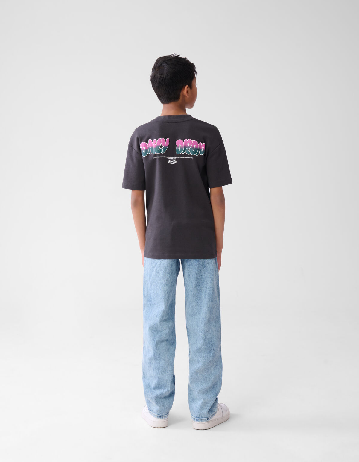 Text-T-Shirt Dunkelgrau SHOEBY BOYS
