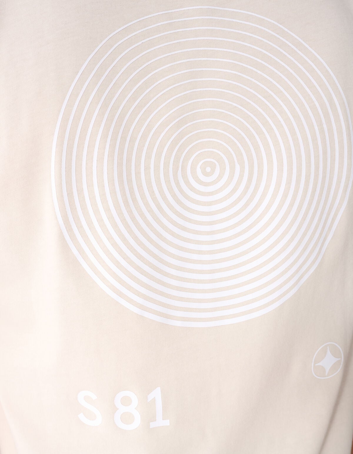 Logo-Kreis-Kunstwerk T-Shirt Sand SHOEBY MEN