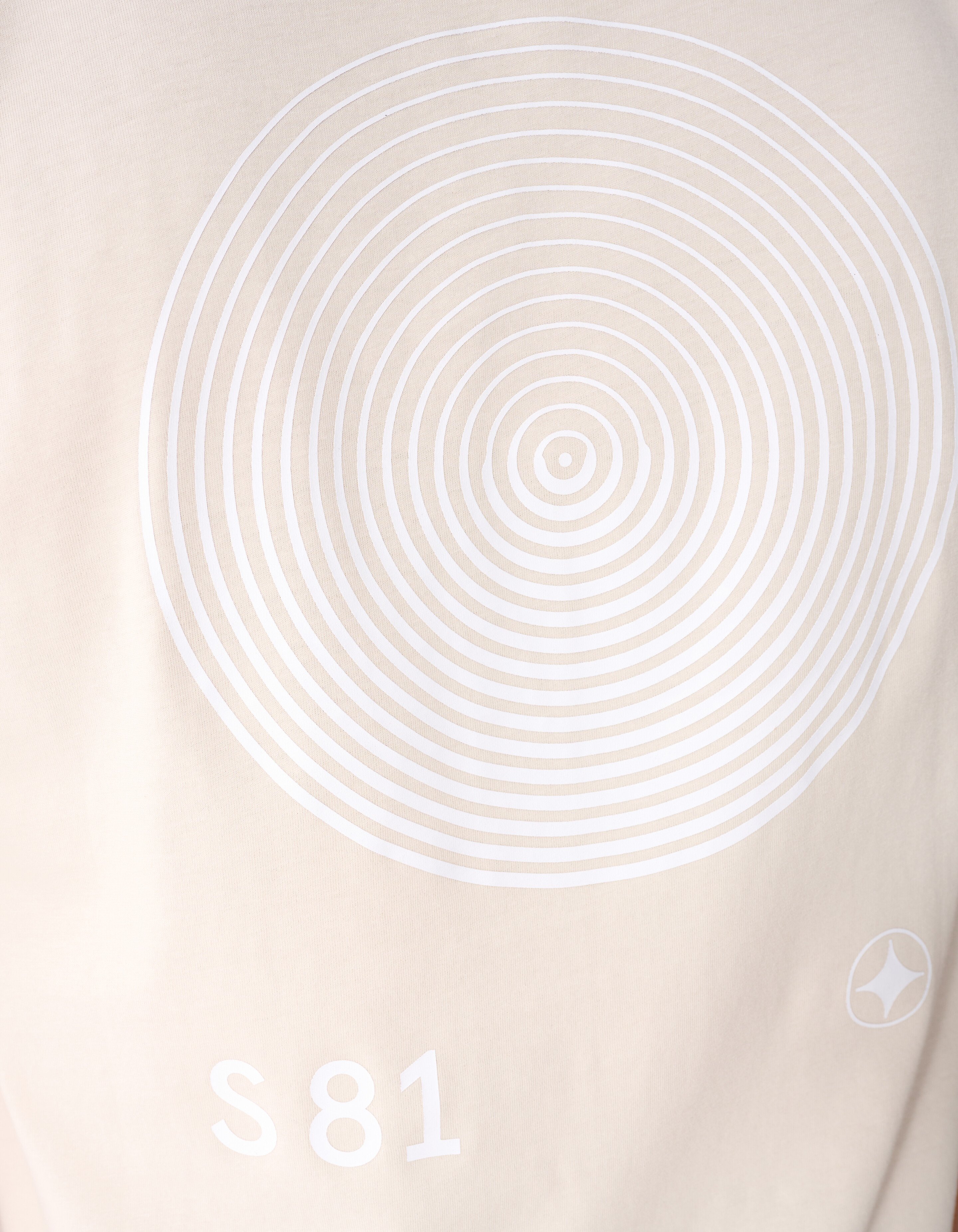 Logo-Kreis-Kunstwerk T-Shirt Sand SHOEBY MEN