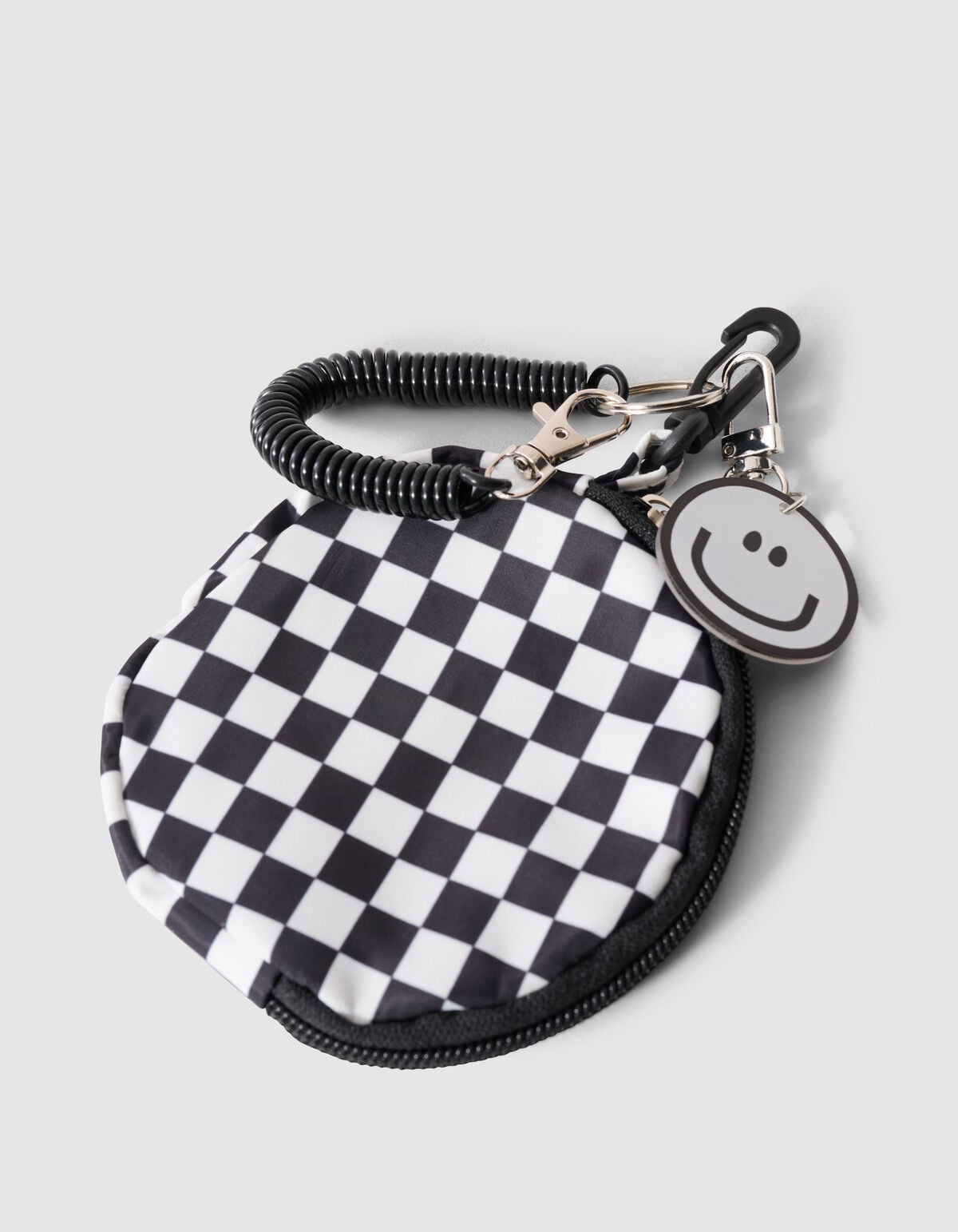 Smile Square Schl&uuml;sselanh&auml;nger Schwarz SHOEBY ACCESSOIRES