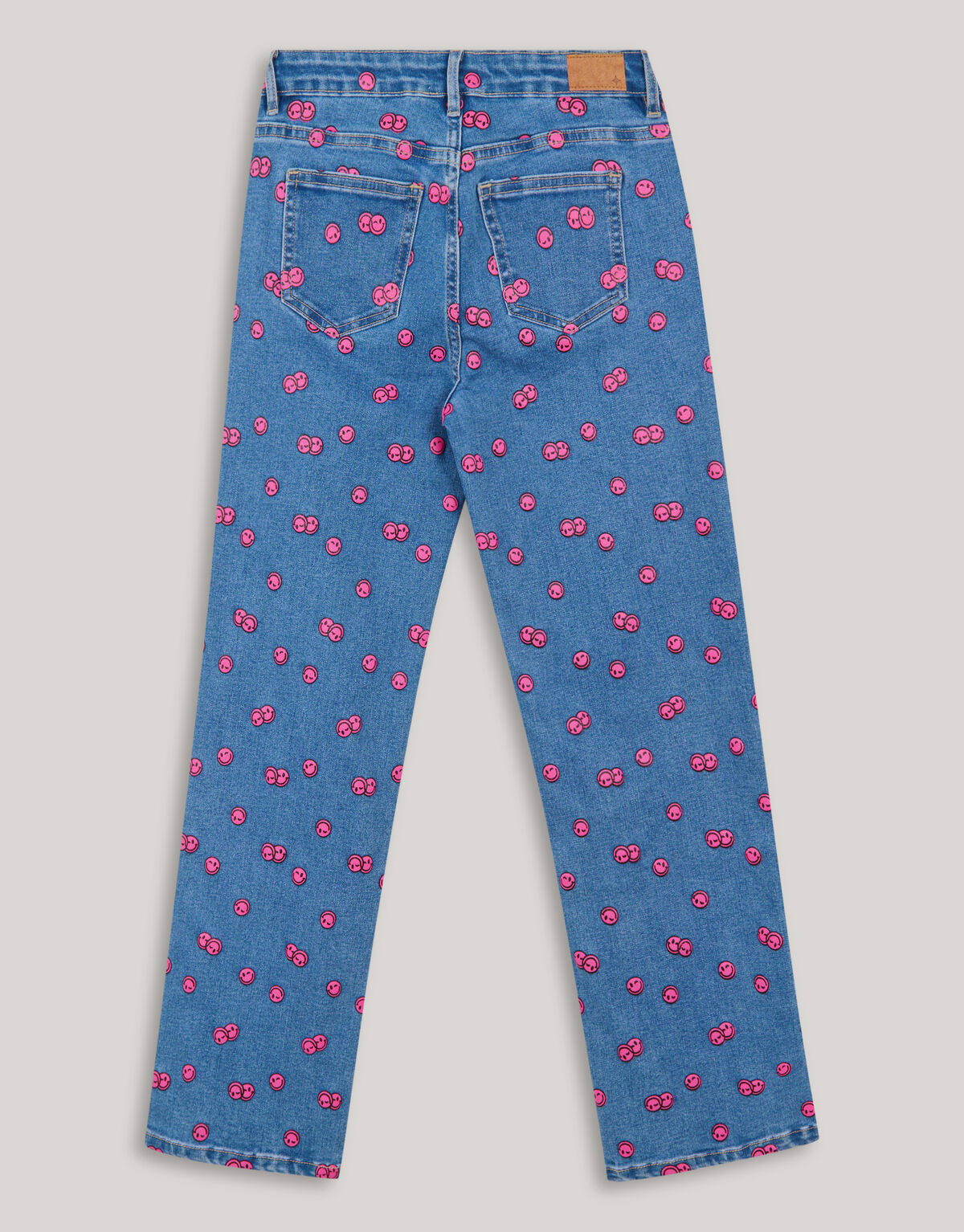 Bedruckte Straight Fit Jeans Blau SHOEBY GIRLS