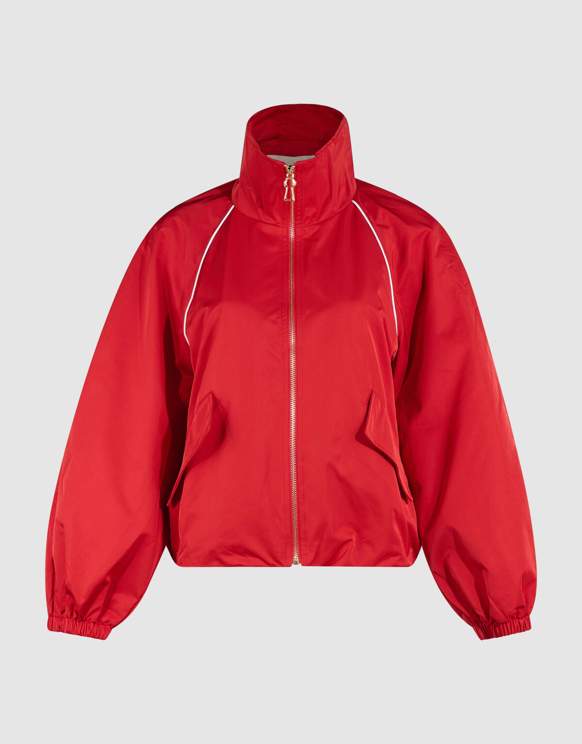 Sporty Piping Track Jacke Rot SHOEBY WOMEN