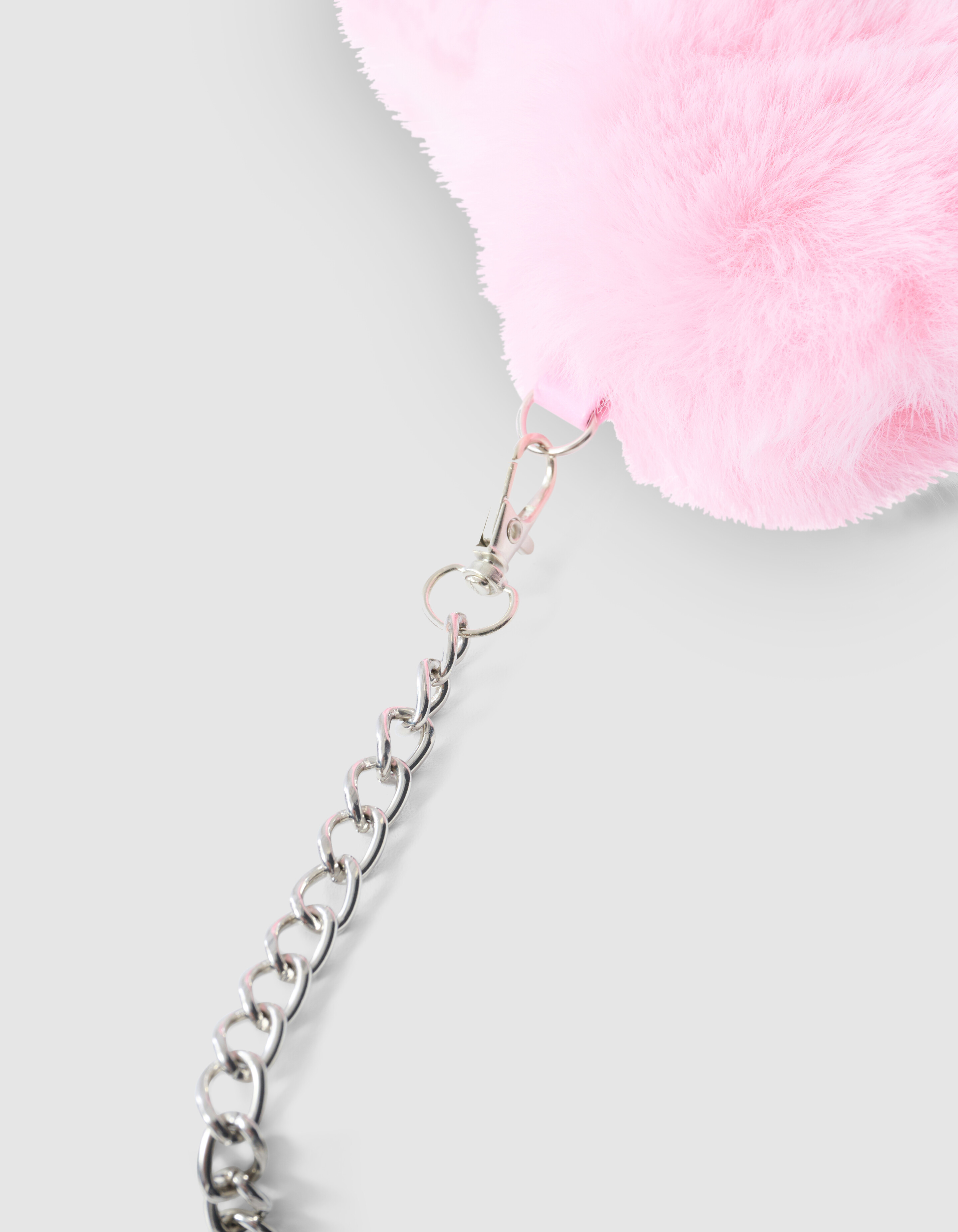 Fluffy Fur Heart Tasche Hellrosa SHOEBY ACCESSOIRES