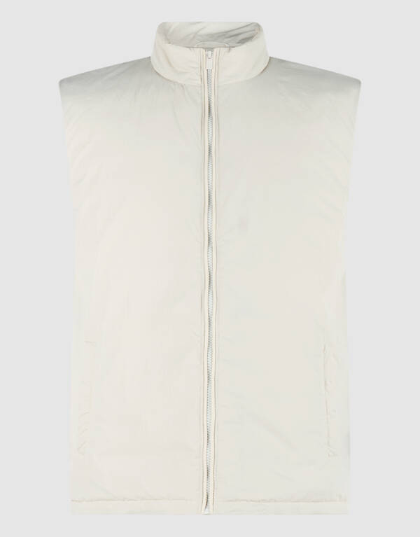 Bodywarmer mit Logo in Regular Fit Sand SHOEBY MEN