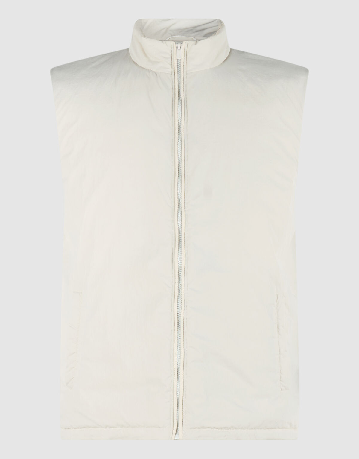 Bodywarmer mit Logo in Regular Fit Sand SHOEBY MEN