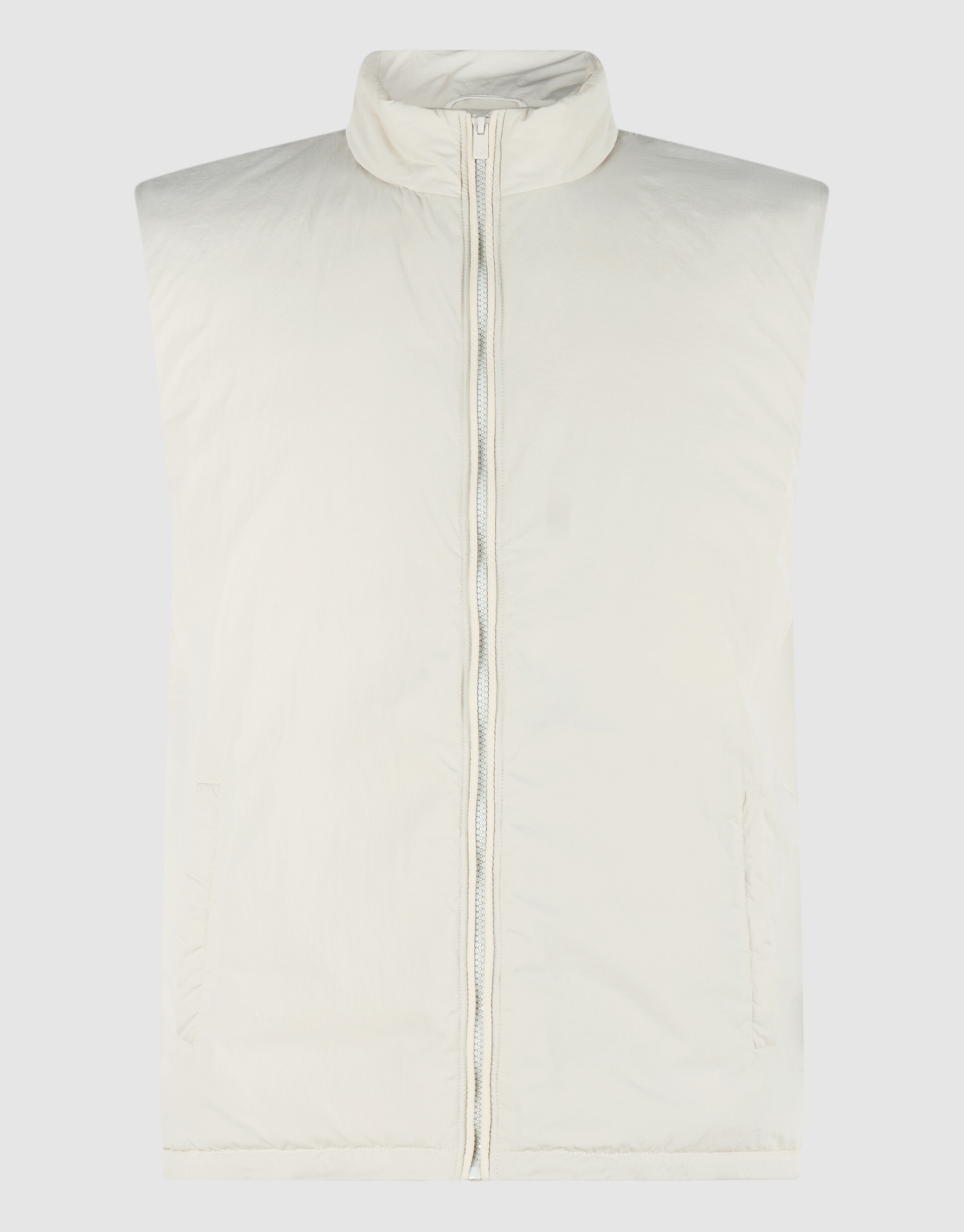 Bodywarmer mit Logo in Regular Fit Sand SHOEBY MEN