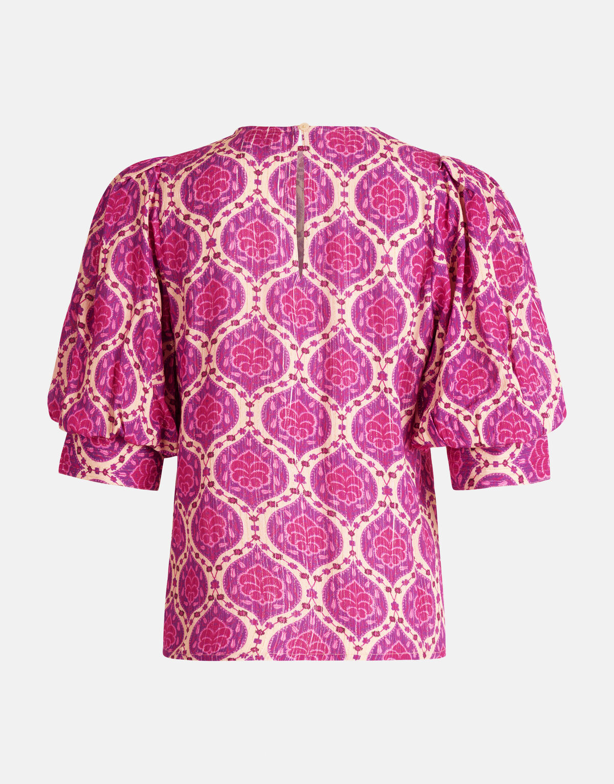 Grafisches Lurex-Top Lila SHOEBY WOMEN