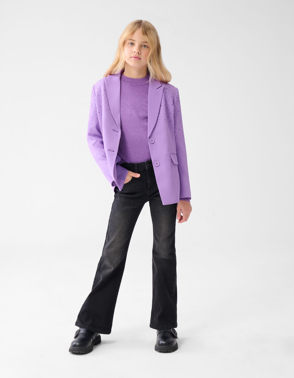 Strass Blazer Hellviolett SHOEBY GIRLS