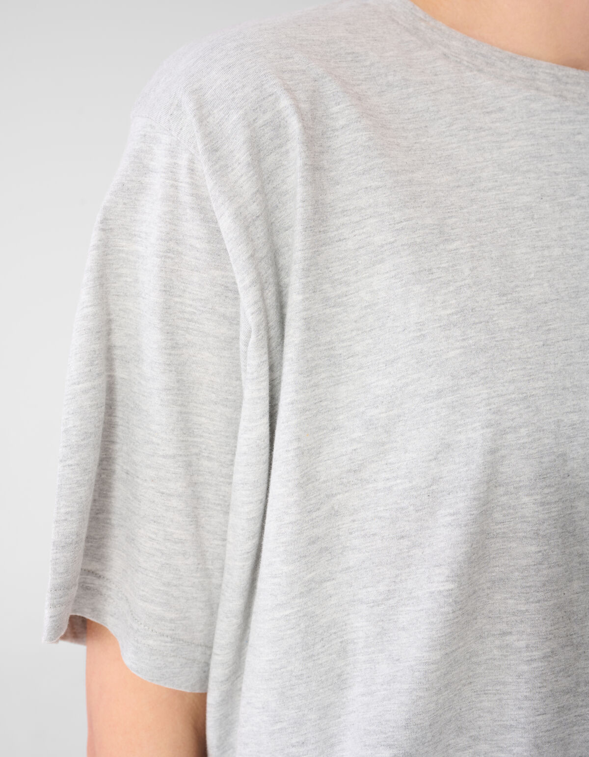 Oversized Ballon-T-Shirt Hellgrau SHOEBY WOMEN