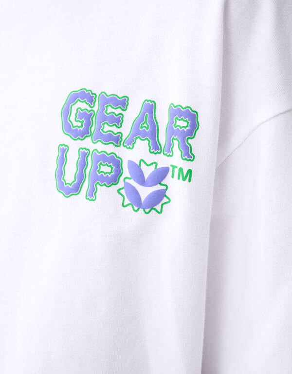 Gear Up Text-T-Shirt Weiß SHOEBY BOYS