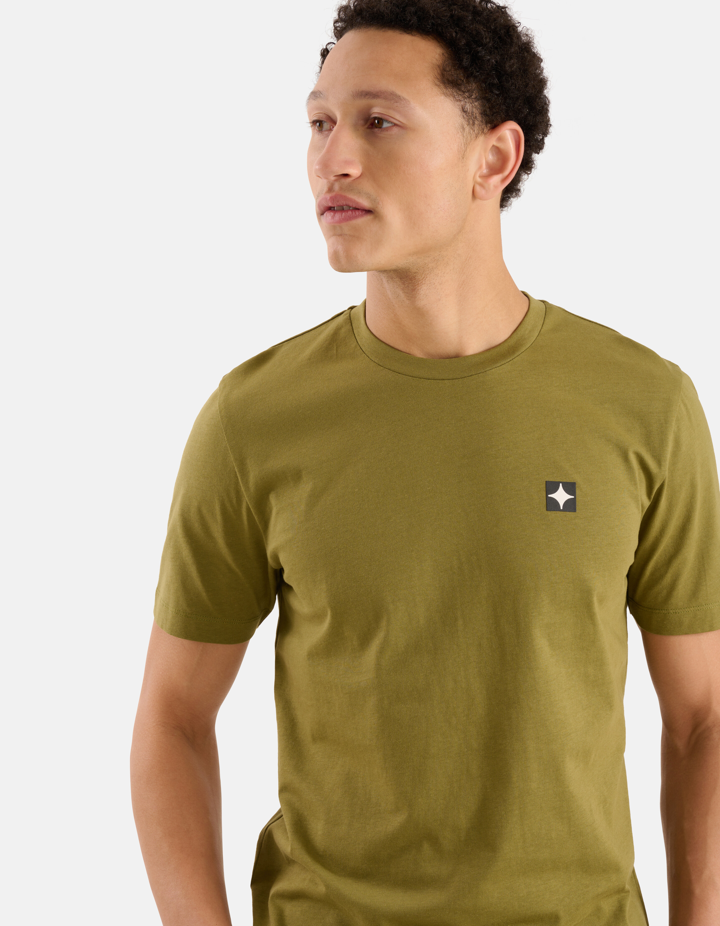 Glitzer-T-Shirt Grün SHOEBY MEN