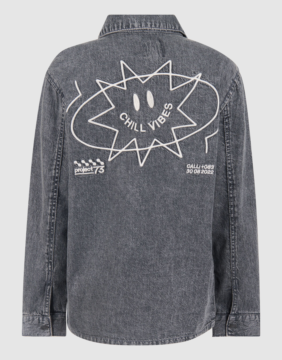 Denim Washed Overshirt Dunkelgrau SHOEBY BOYS