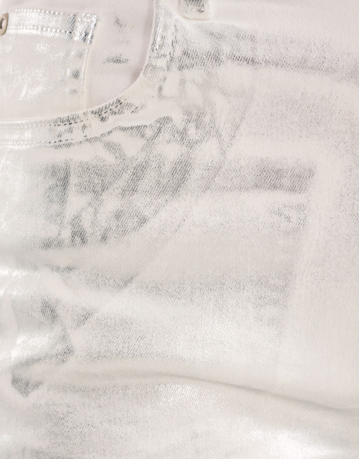 Metallic Wide Leg Jeans Zilver SHOEBY WOMEN