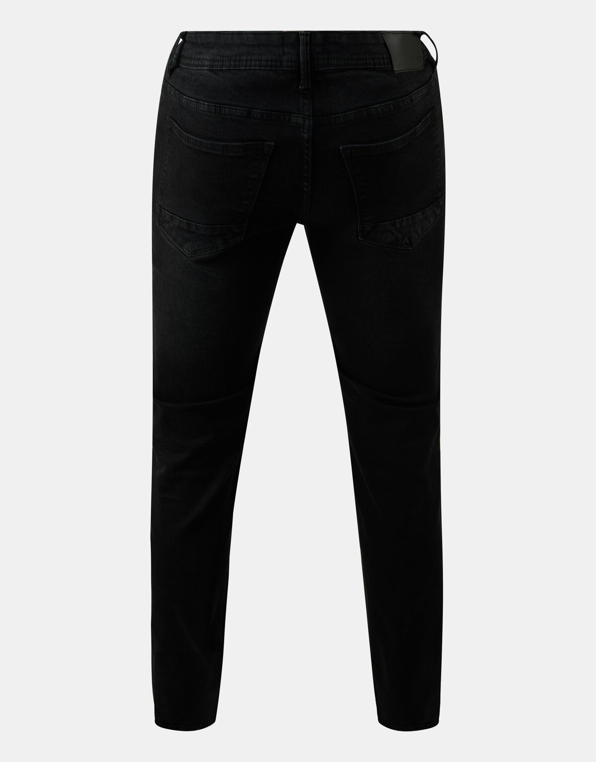 Straight Jeans Washed Schwarz Länge 34 Refill