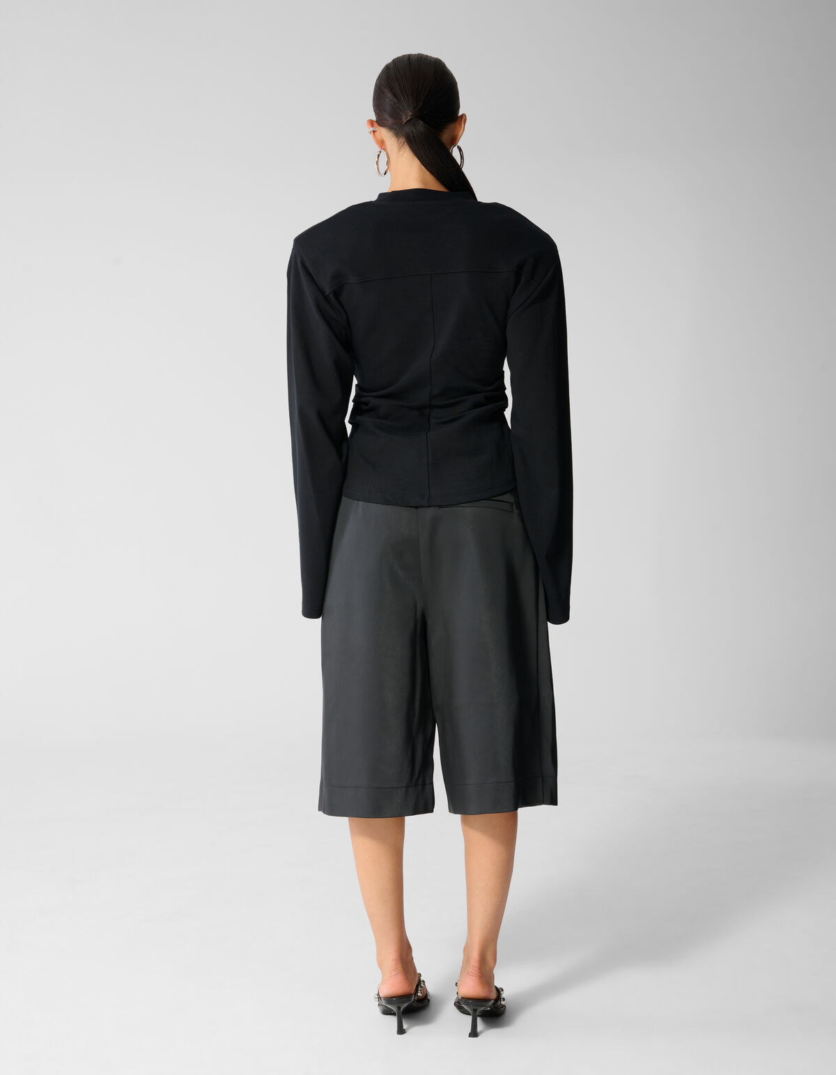 Tailliertes Langarmshirt Schwarz SHOEBY WOMEN