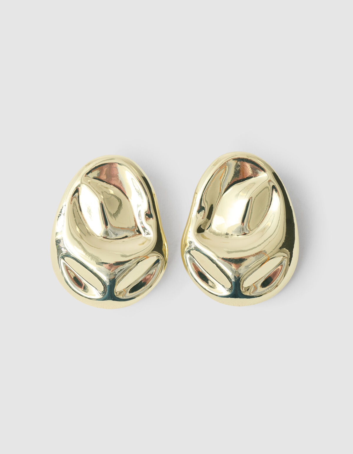 Oval Ohrringe Gold SHOEBY ACCESSOIRES