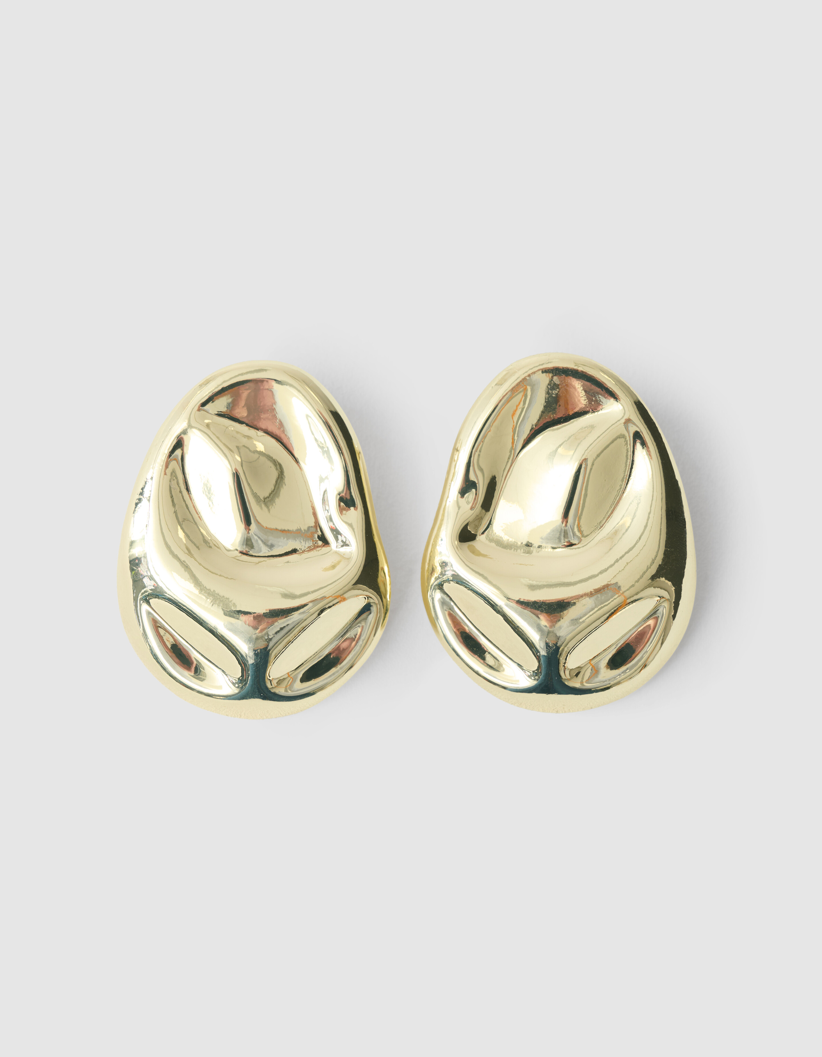 Oval Ohrringe Gold SHOEBY ACCESSOIRES