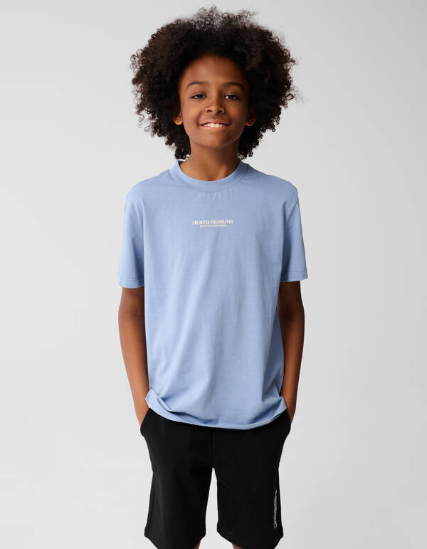 Text Artwork T-shirt Blau SHOEBY BOYS