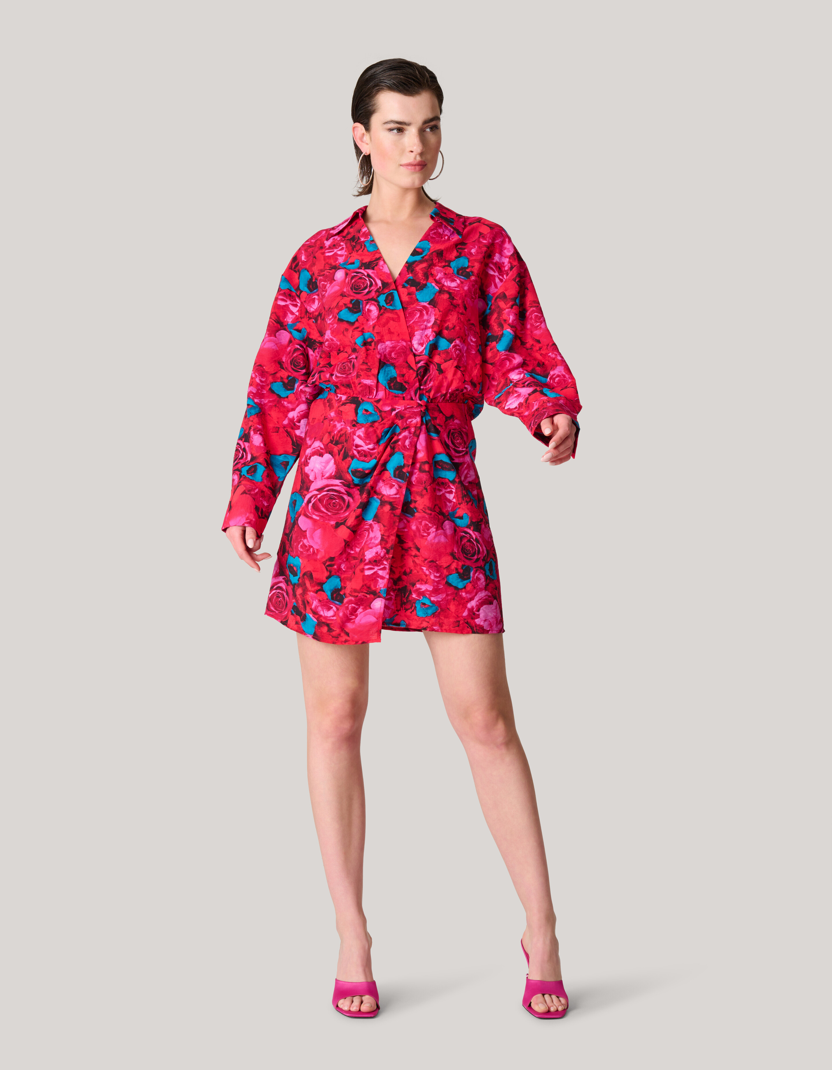 Gedruckter Jurk Rood SHOEBY WOMEN
