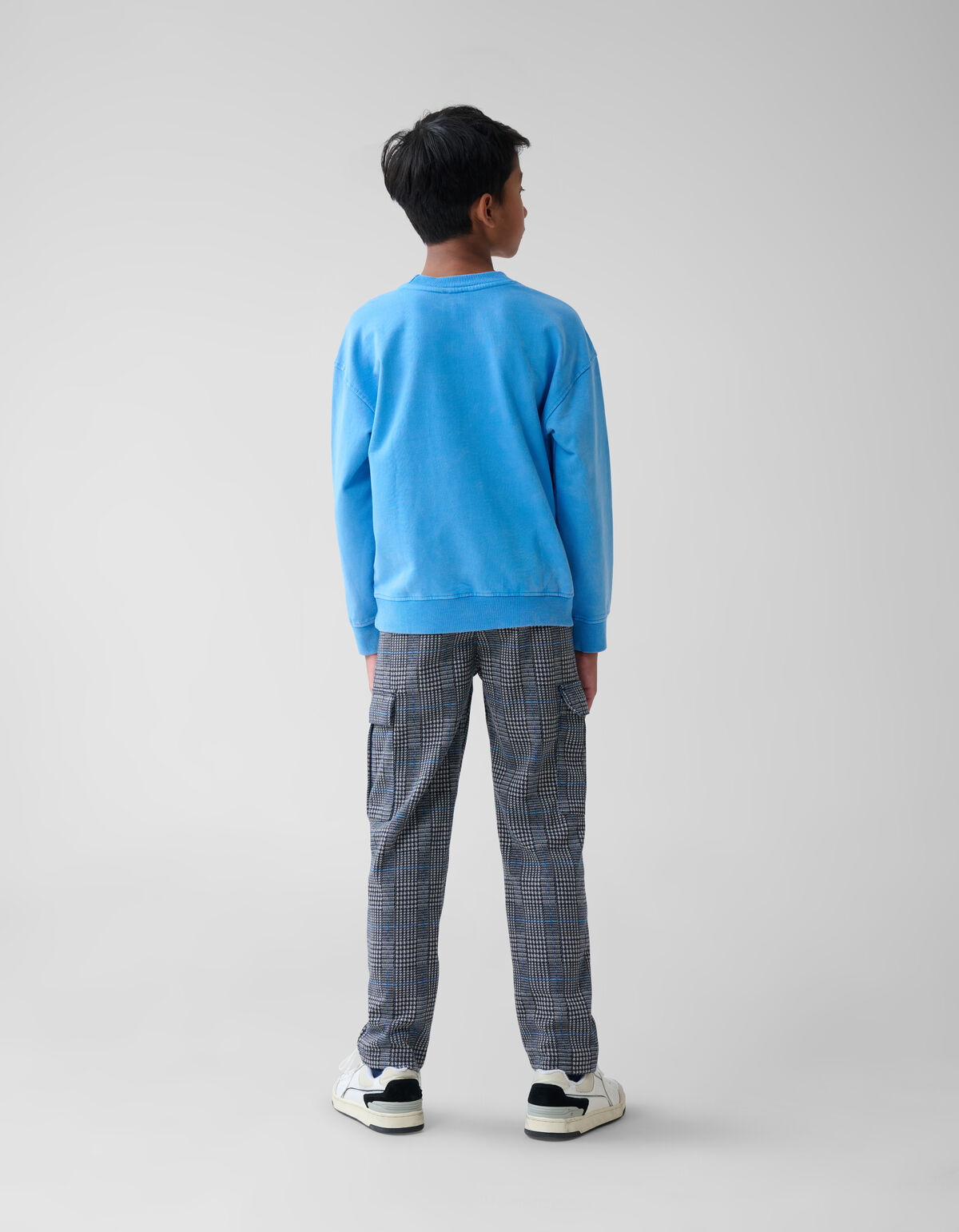 Cargohose Kariert Dunkelblau SHOEBY BOYS