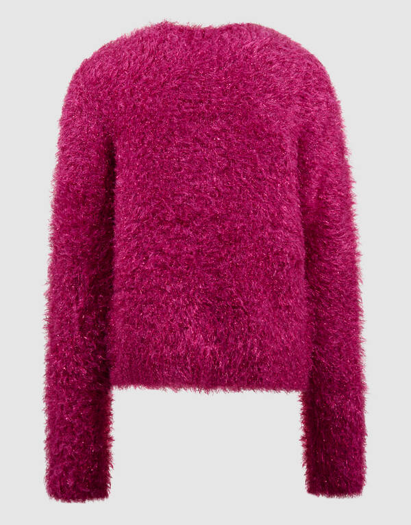 Fluffy Glitter Weste Dunkelrosa SHOEBY GIRLS