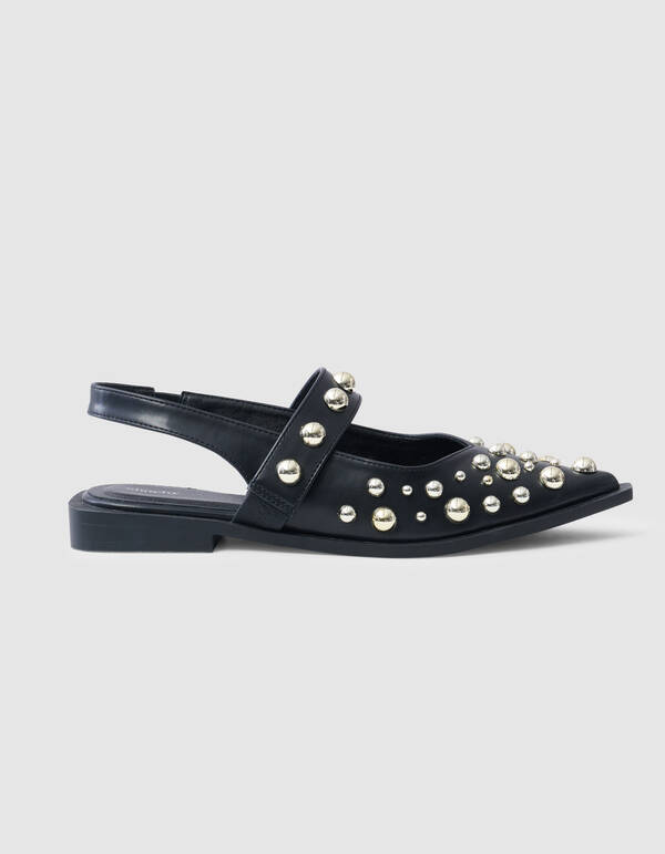 Studs Slingback Black SHOEBY SHOES