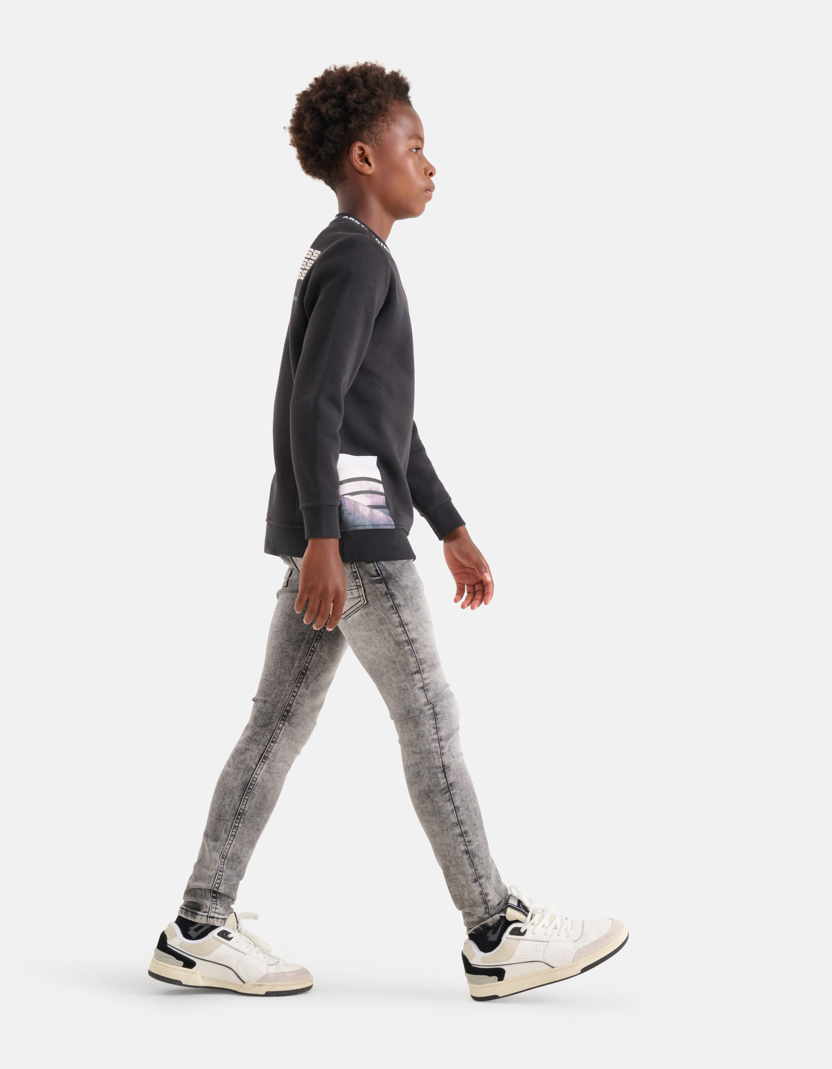 Print Pullover Dunkelgrau SHOEBY BOYS