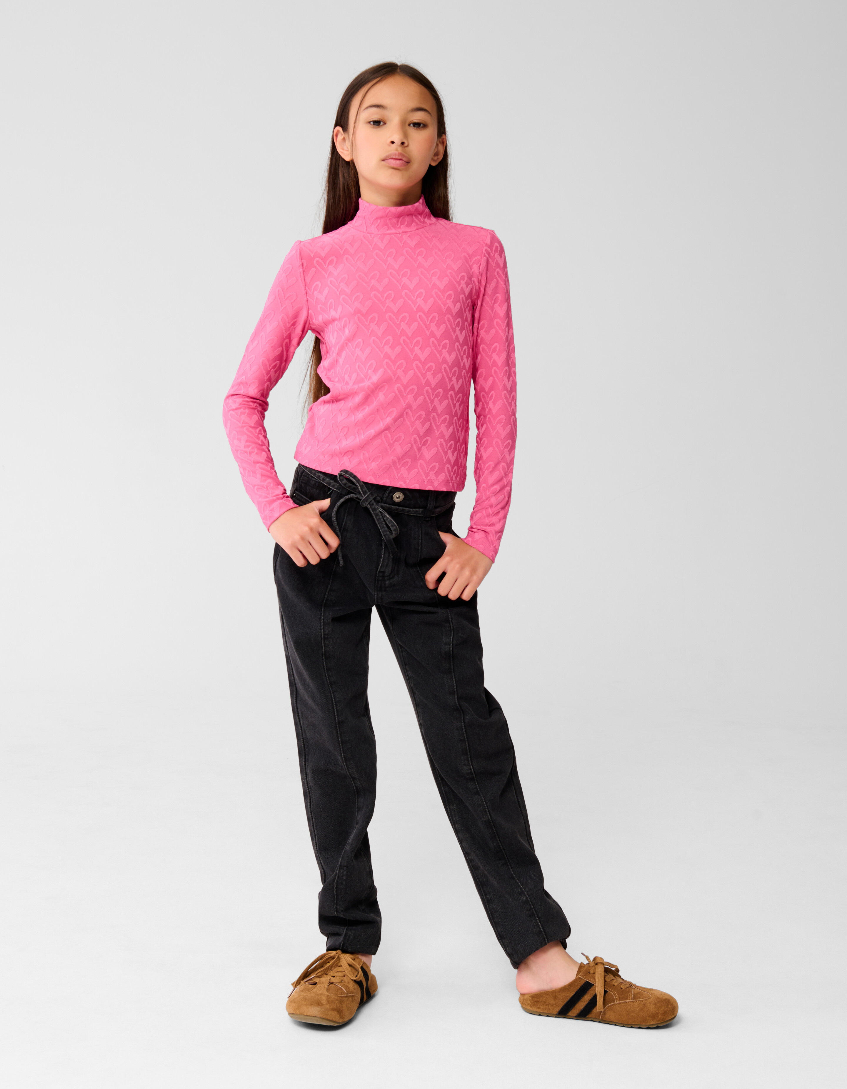 Herz Jersey Top Rosa SHOEBY GIRLS