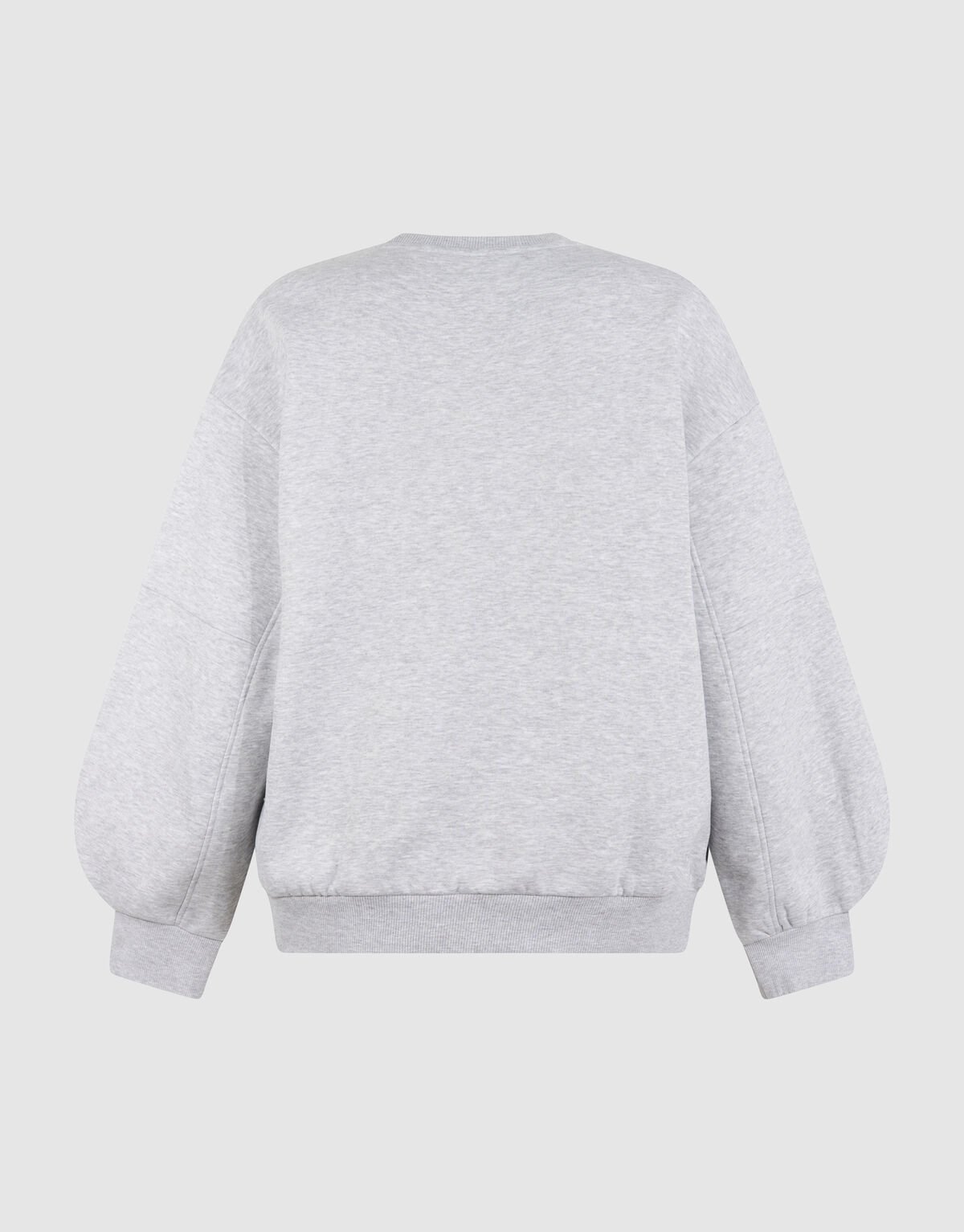 &Uuml;bergro&szlig;er Pullover mit gro&szlig;en &Auml;rmeln Hellgrau SHOEBY WOMEN