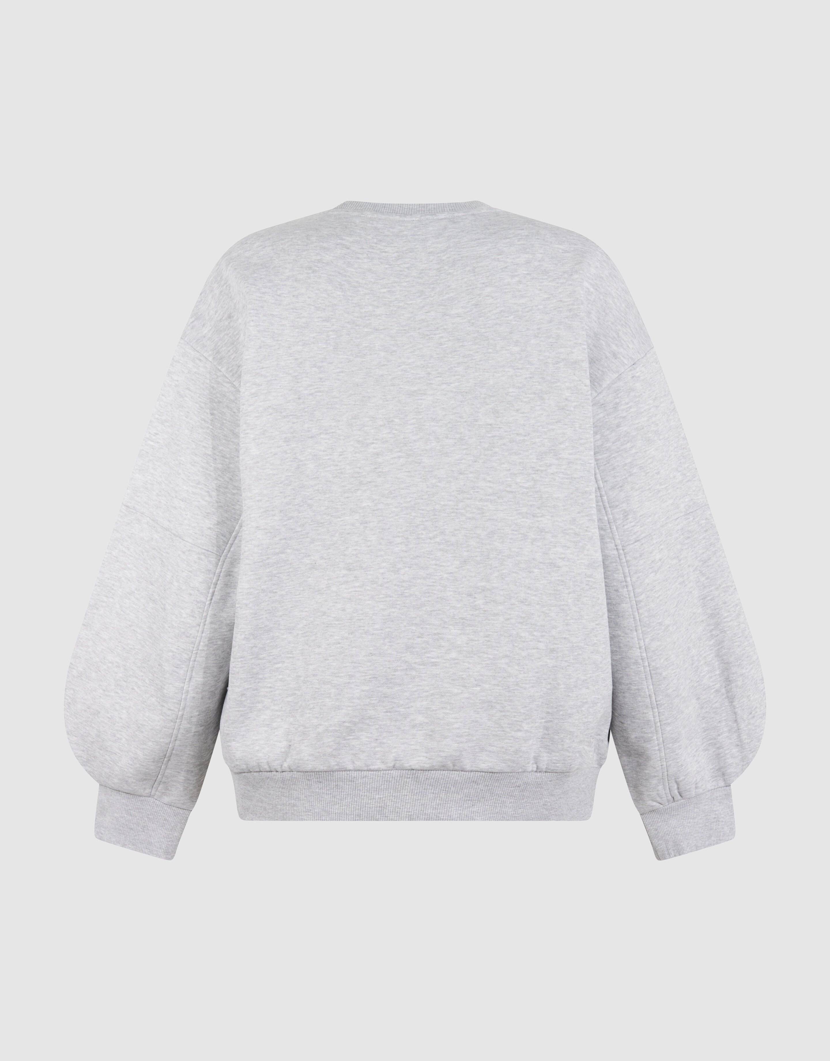 &Uuml;bergro&szlig;er Pullover mit gro&szlig;en &Auml;rmeln Hellgrau SHOEBY WOMEN