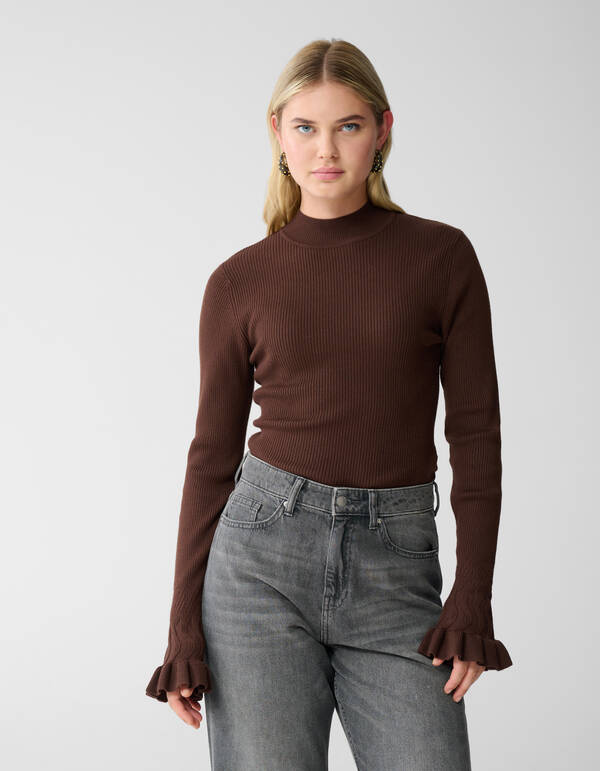 Frill Top Dunkelbraun SHOEBY WOMEN