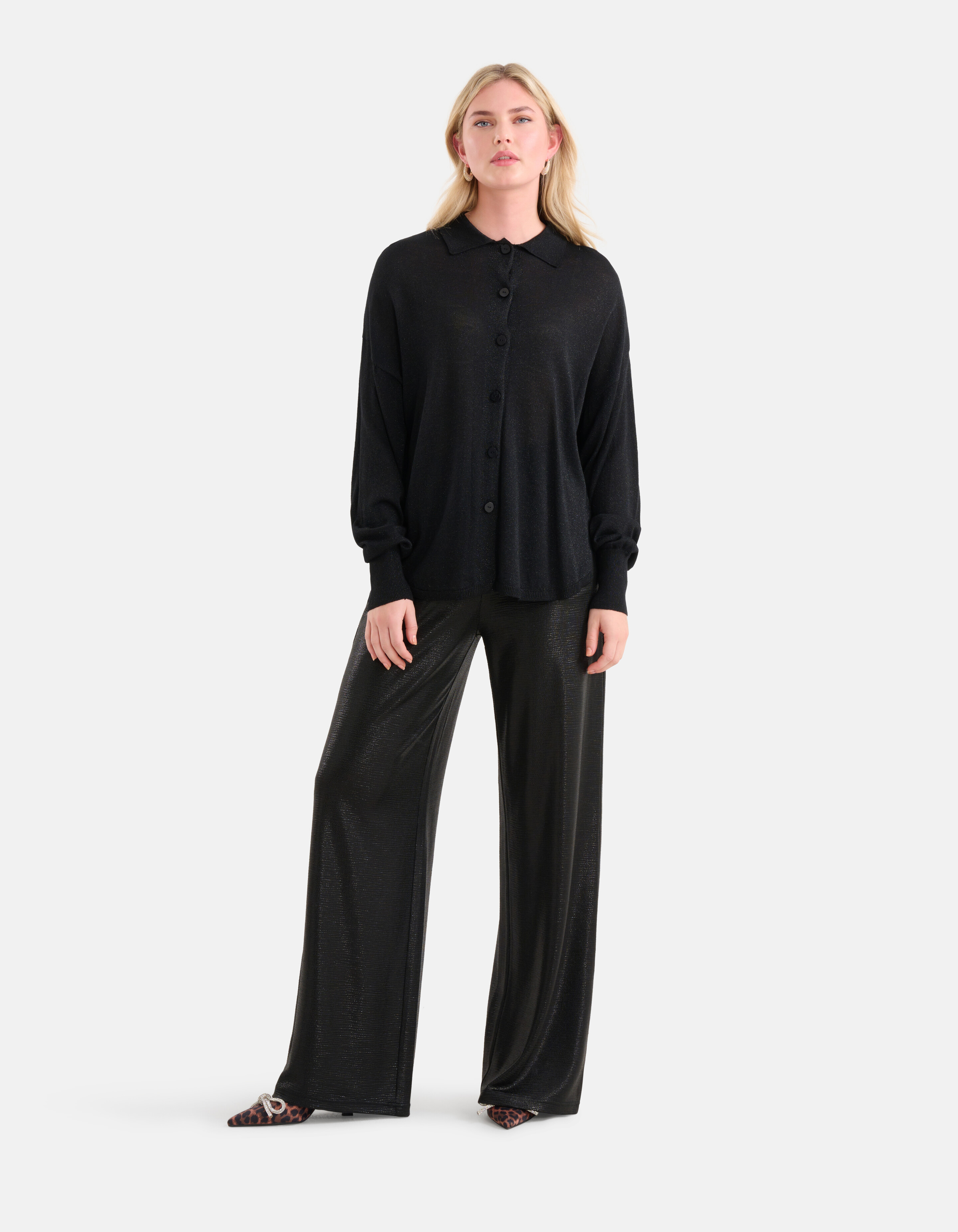 Glitzerbluse Schwarz SHOEBY WOMEN